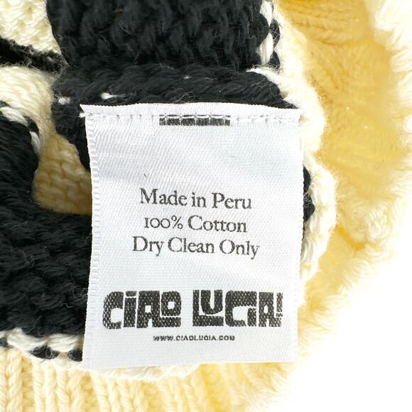 CIAO LUCIA Venezia Striped Polo Sweater M - Picture 5 of 8